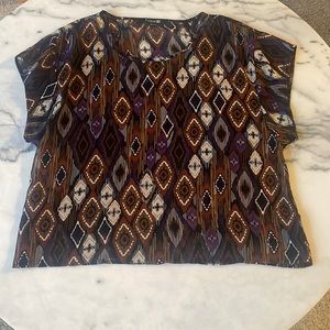 Sheer Tribal Print Top from Forever 21